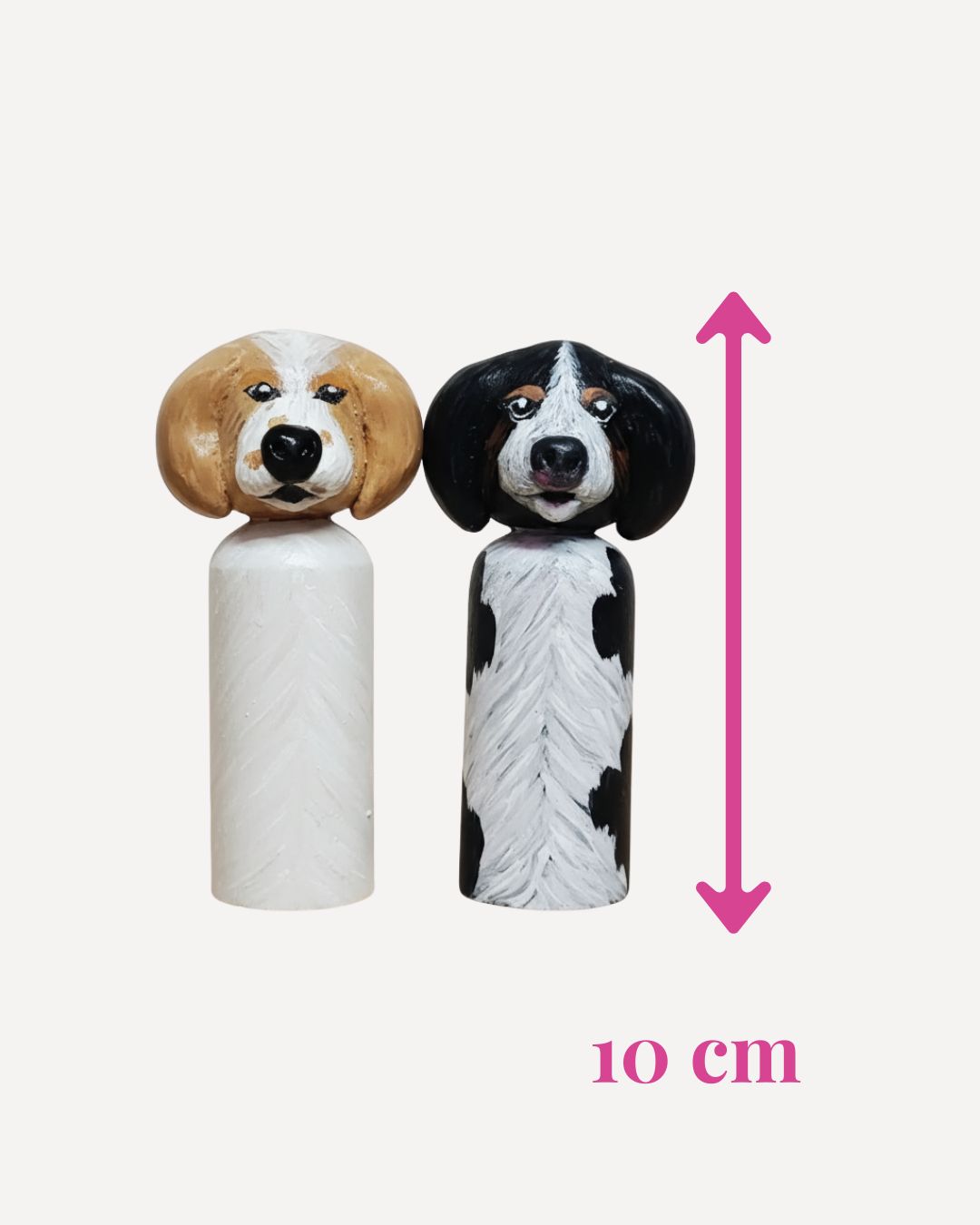 Personalized Replica Wooden Peg Dolls - Pets