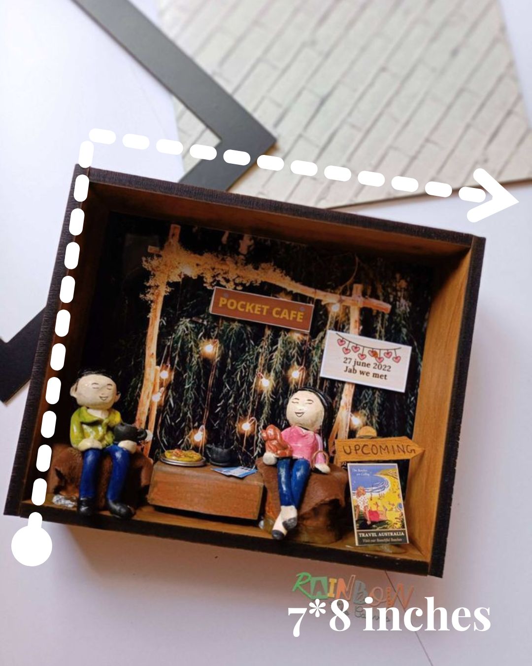 Mini Romantic Couple Shadow Box