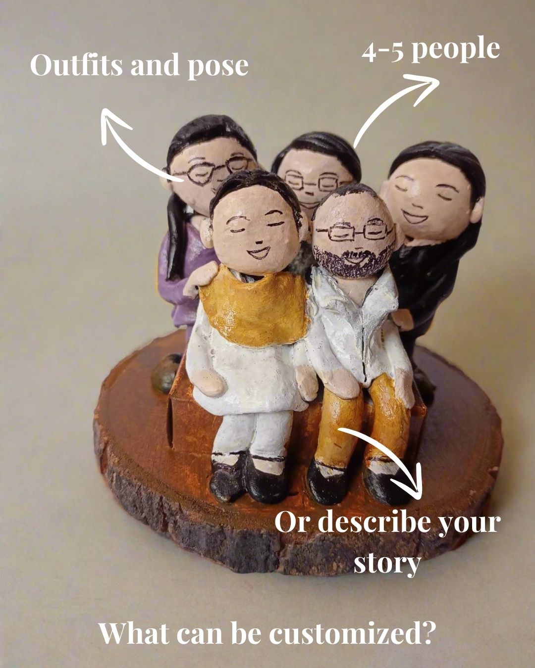 “The Little Us” – Custom Family Miniature Keepsake