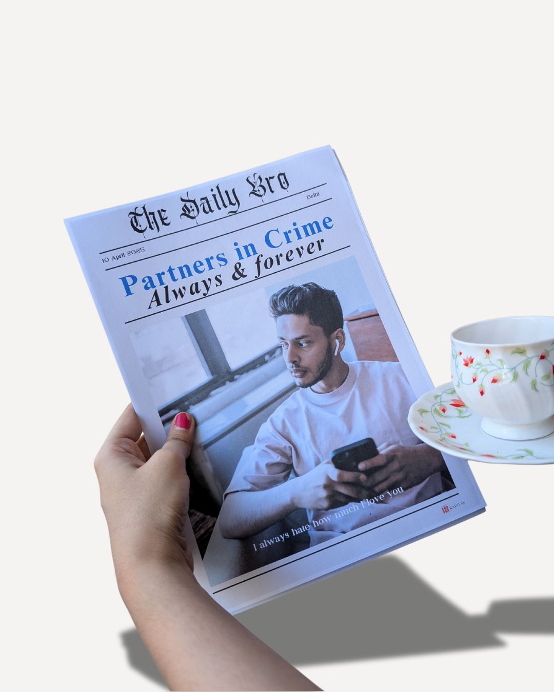 Customized best friend newspaper