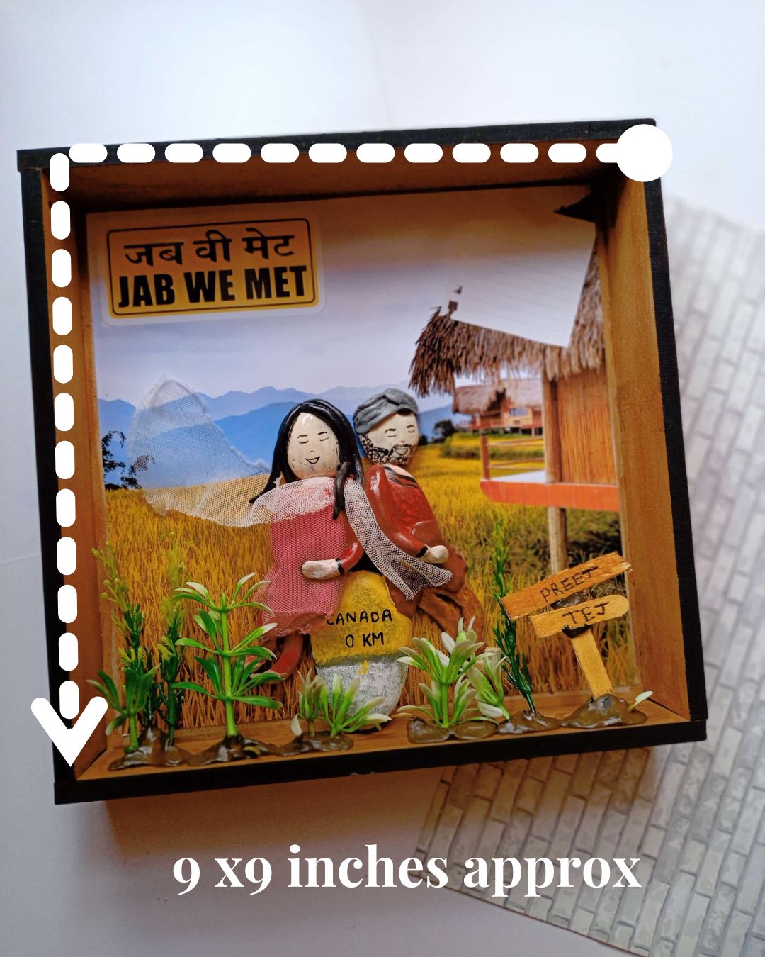 Jab We Met Inspired Pebble Art