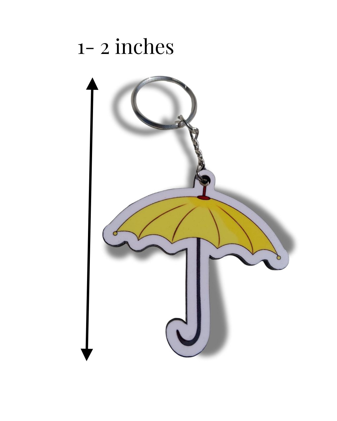 Rain & Romance – Yellow Umbrella Keychain