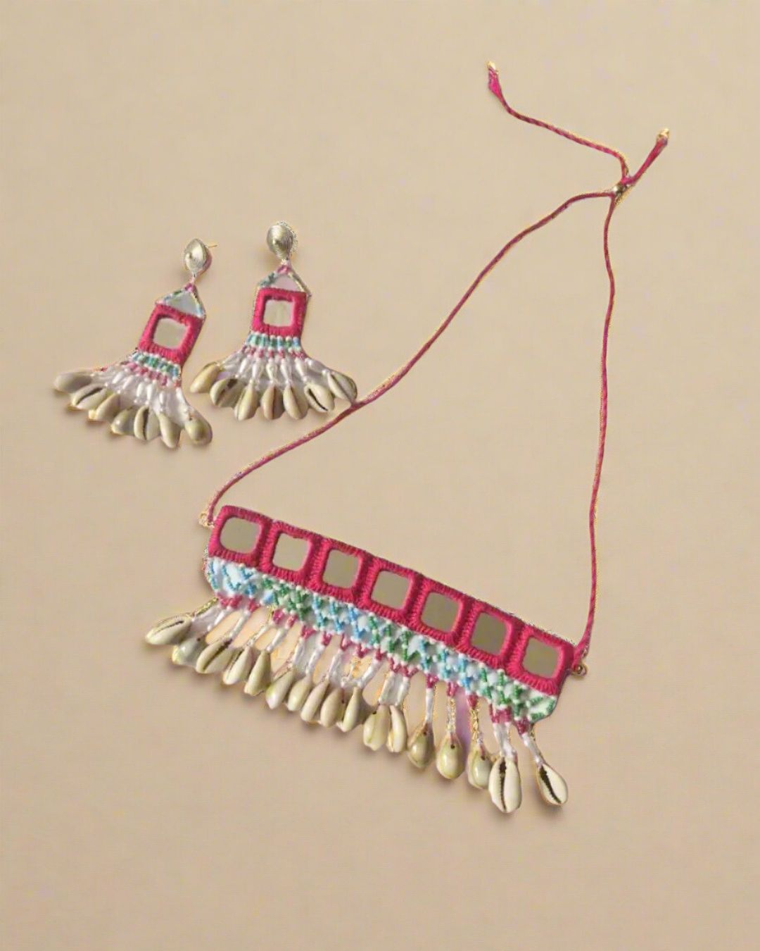 Mirror Multicolor Choker set