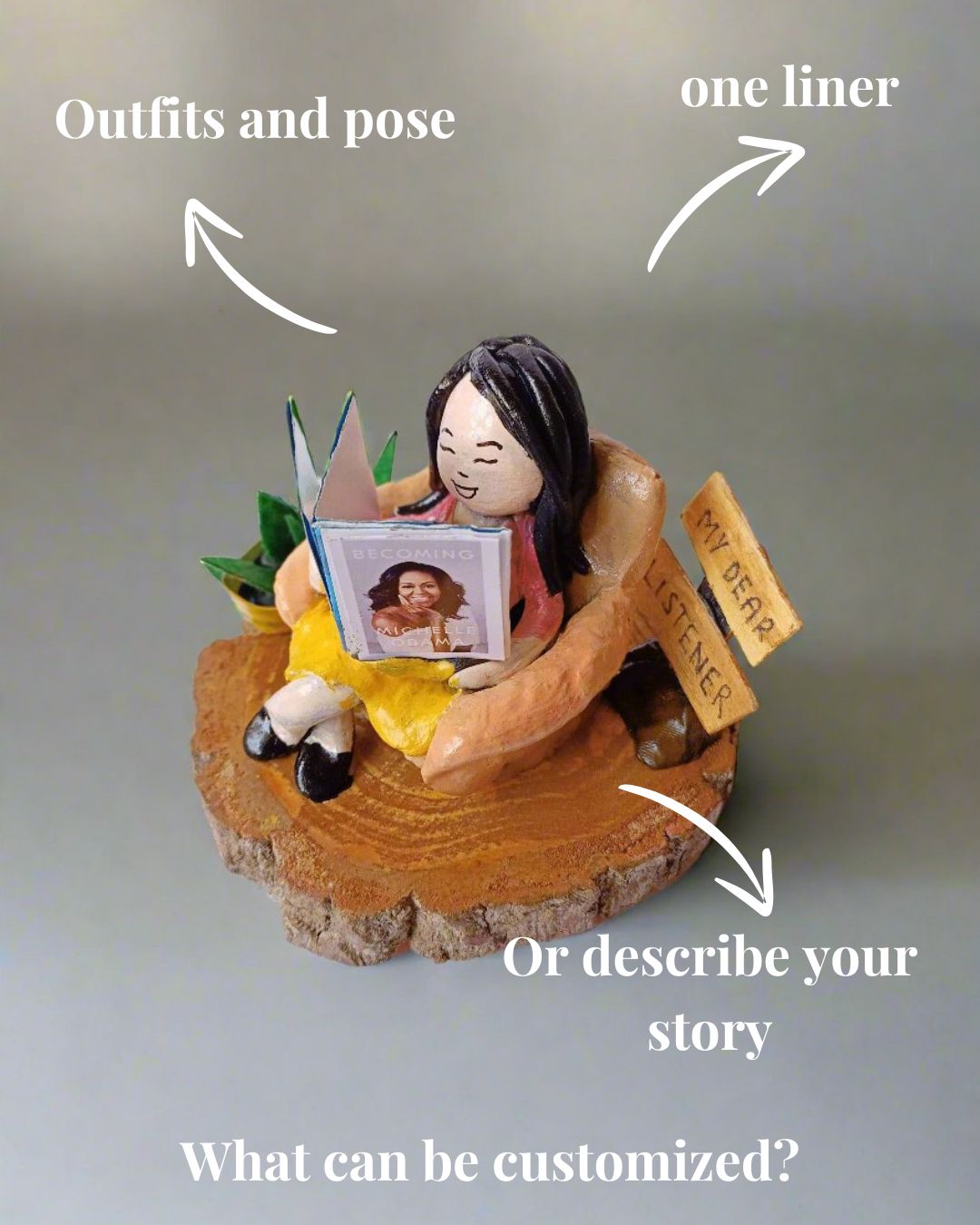 “Booked & Brewed” – Book Lover’s Miniature Tabletop