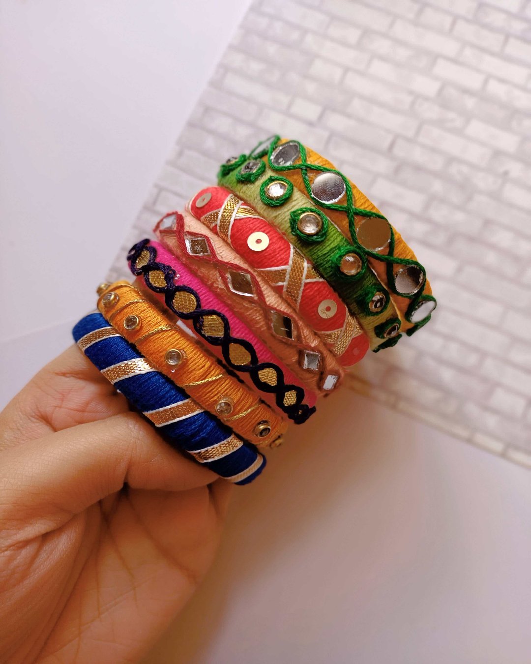 Multicolor Bangle Set (Set of 12)