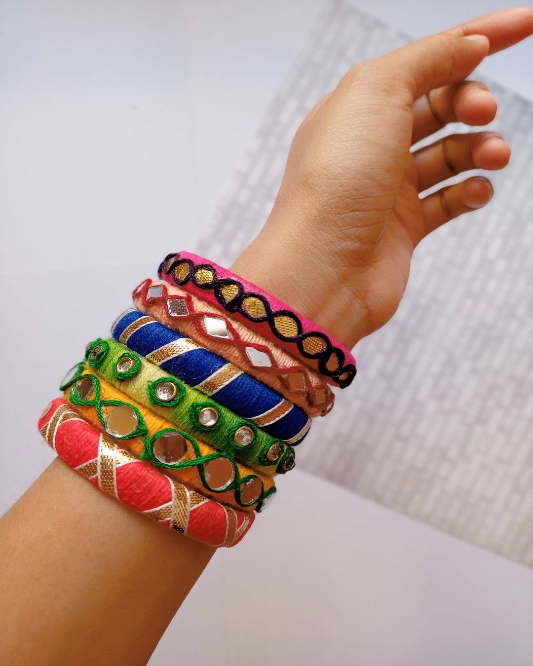 Multicolor Bangle Set (Set of 12)
