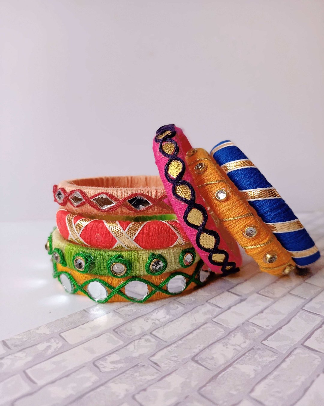 Multicolor Bangle Set (Set of 12)