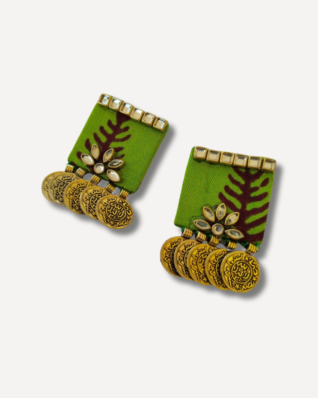 Colorful Gold drop earrings