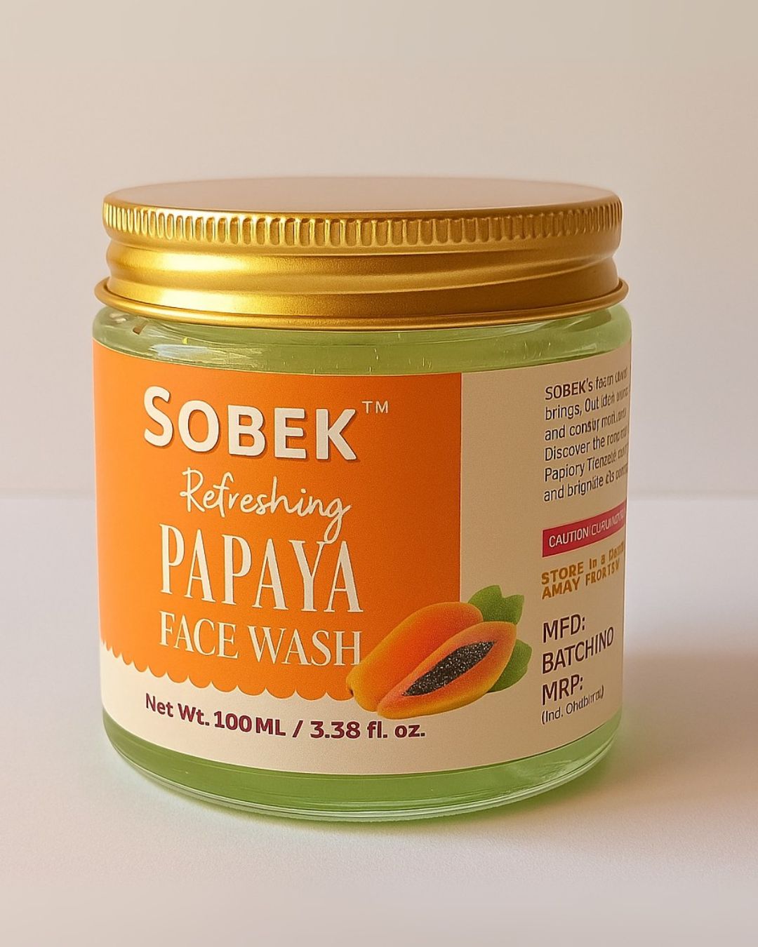 Papaya Splash: Refreshing Face Wash (100ml)