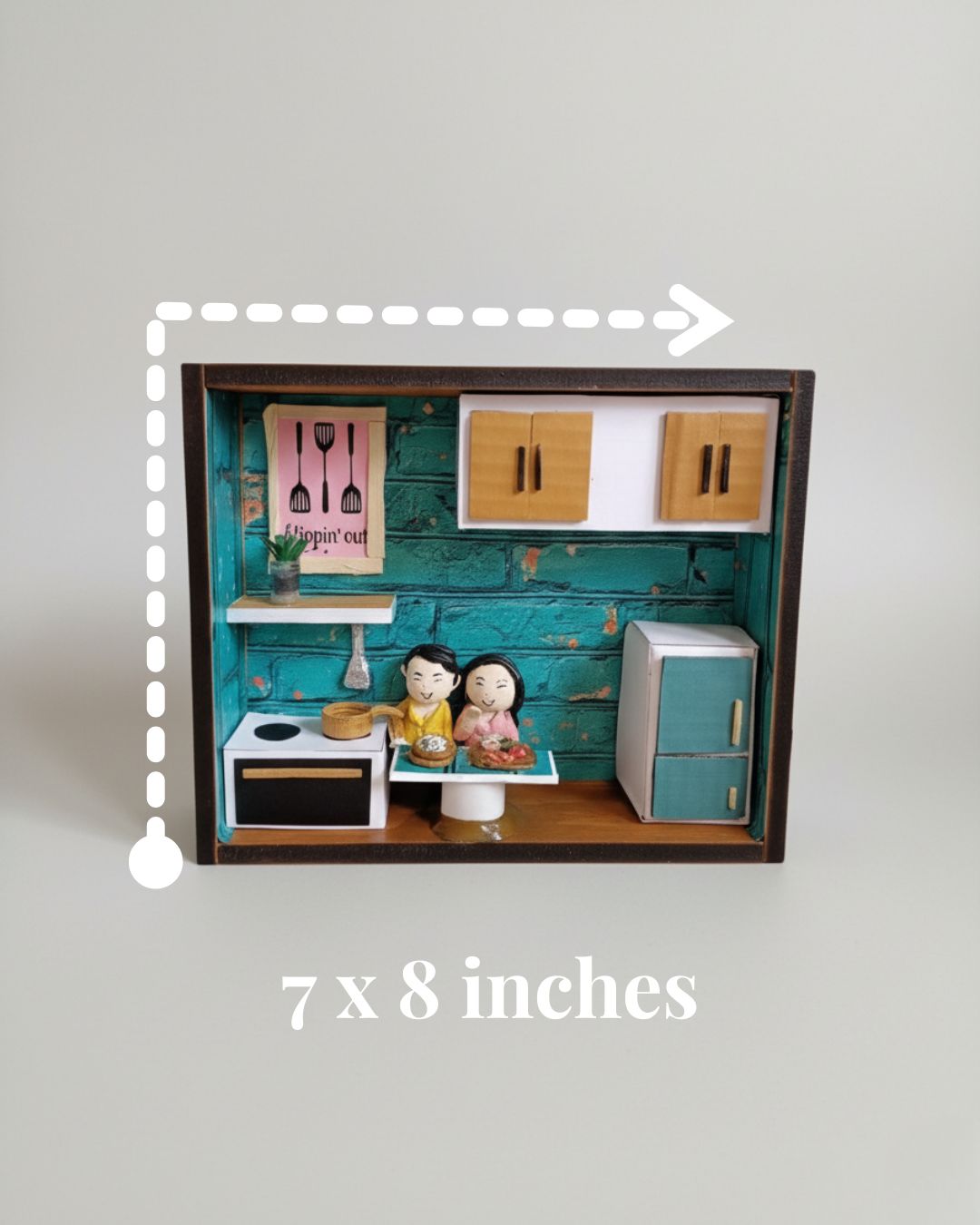 “Whisked with Love” – Kitchen Miniature Couple Frame