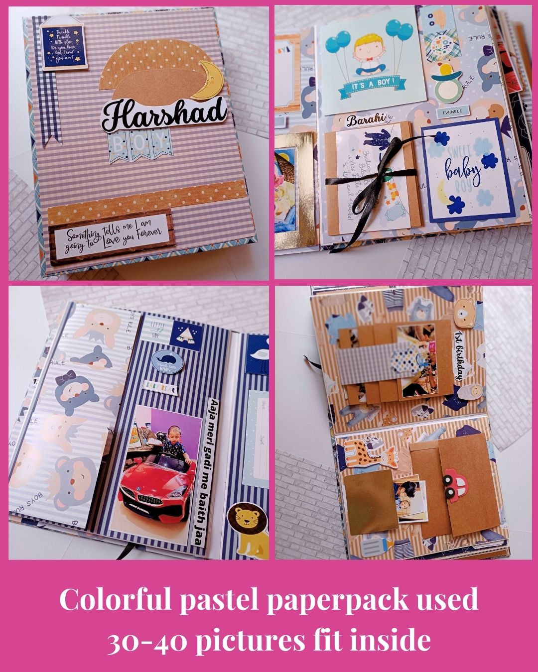 Personalized Baby Boy Scrapbook