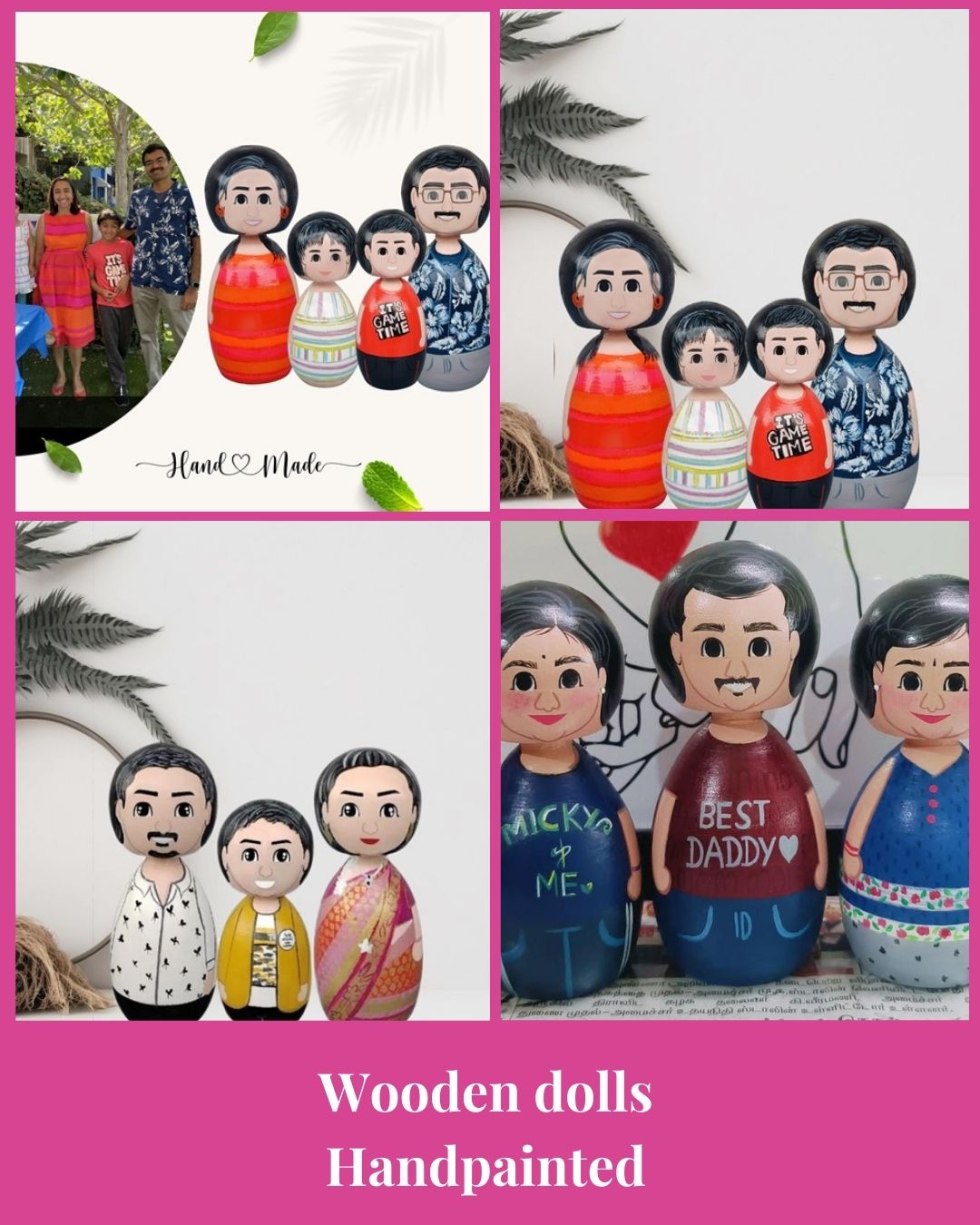The Fam Set – Personalized Peg Dolls