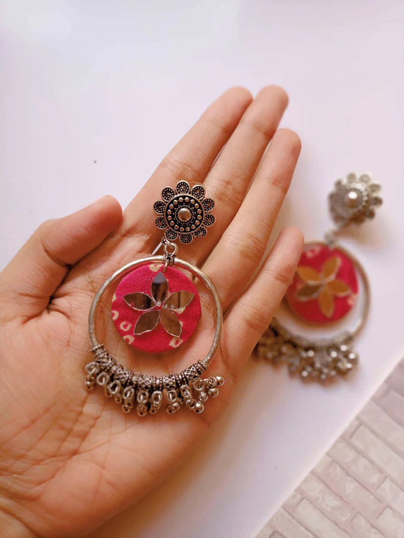 Oxidized Bali earrings