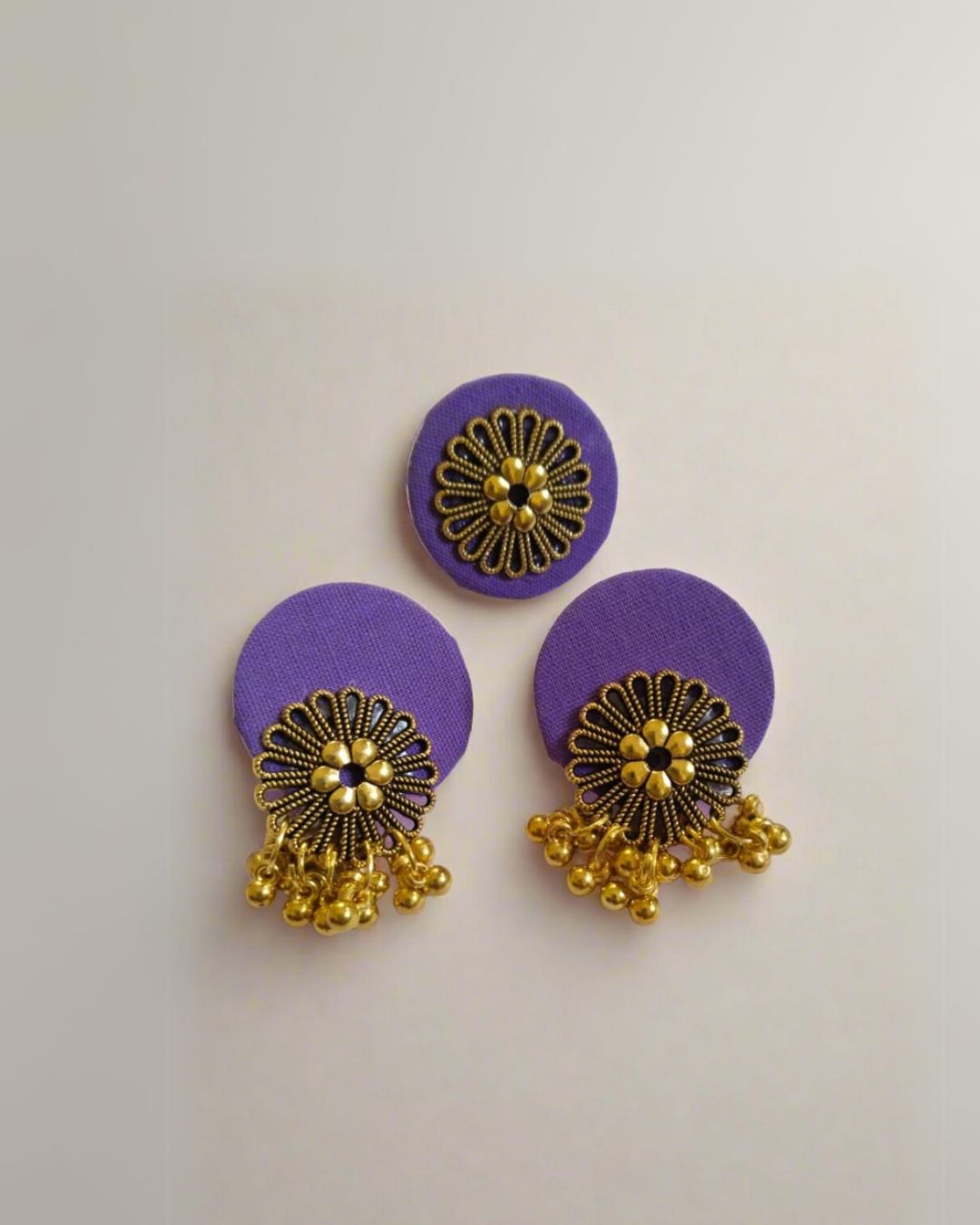 Royal Lavender studs and ring set