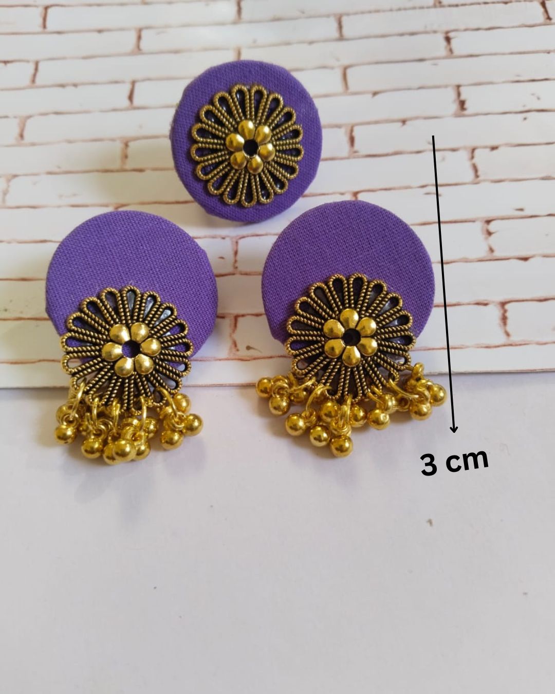 Royal Lavender studs and ring set
