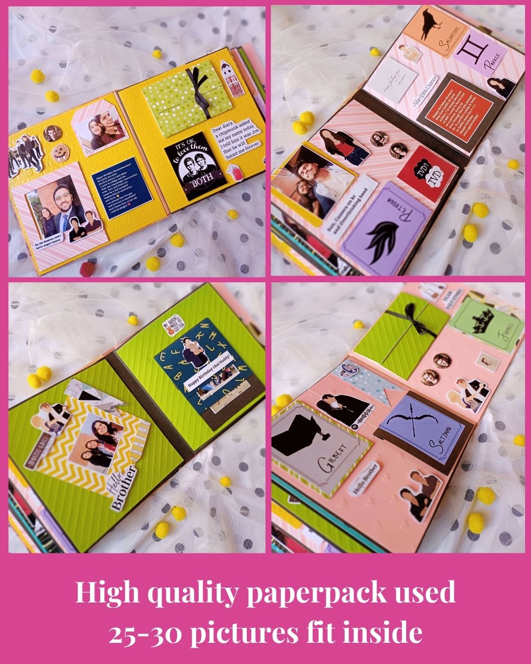 Vampire Diaries theme personalized scrapbook