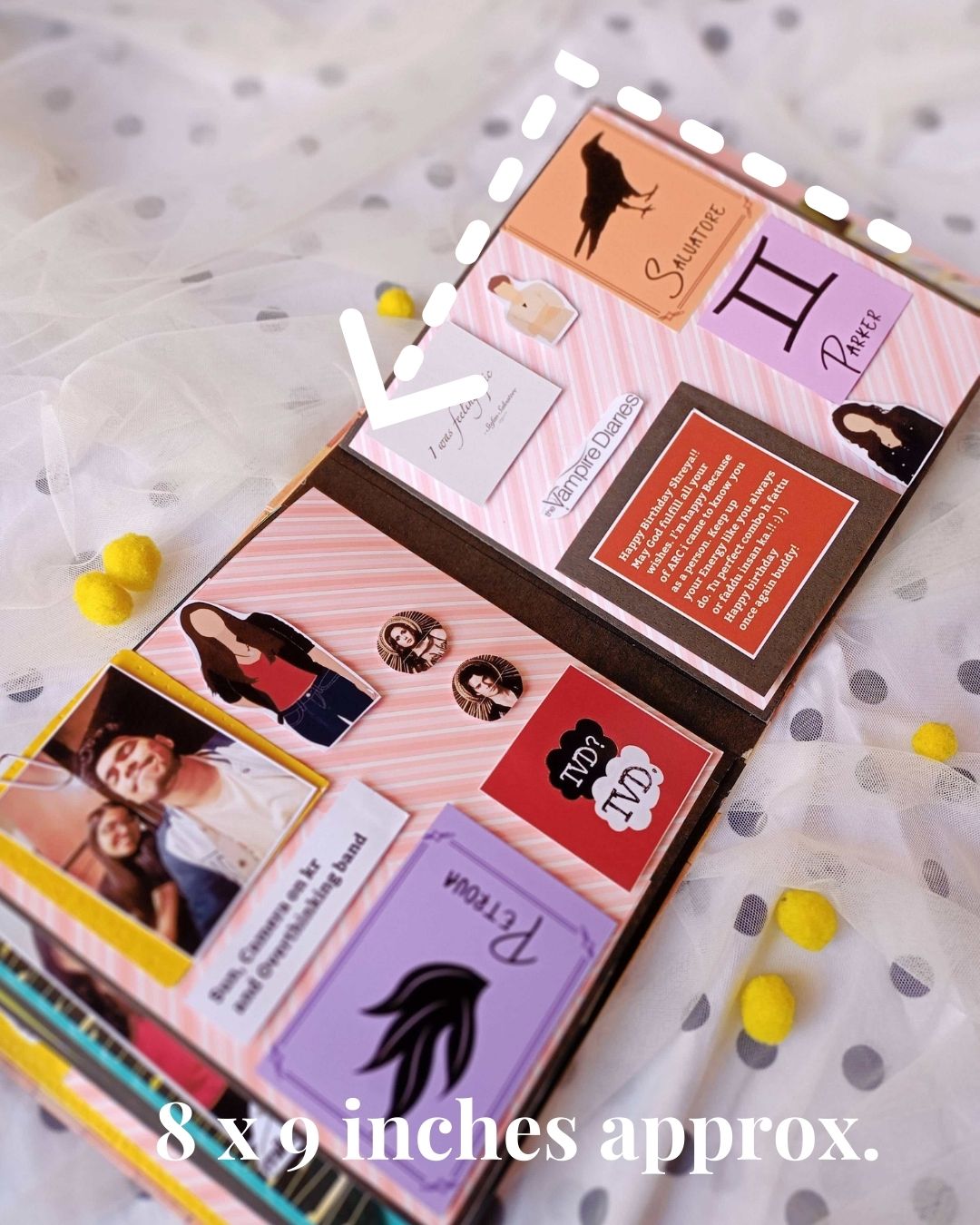 Vampire Diaries theme personalized scrapbook