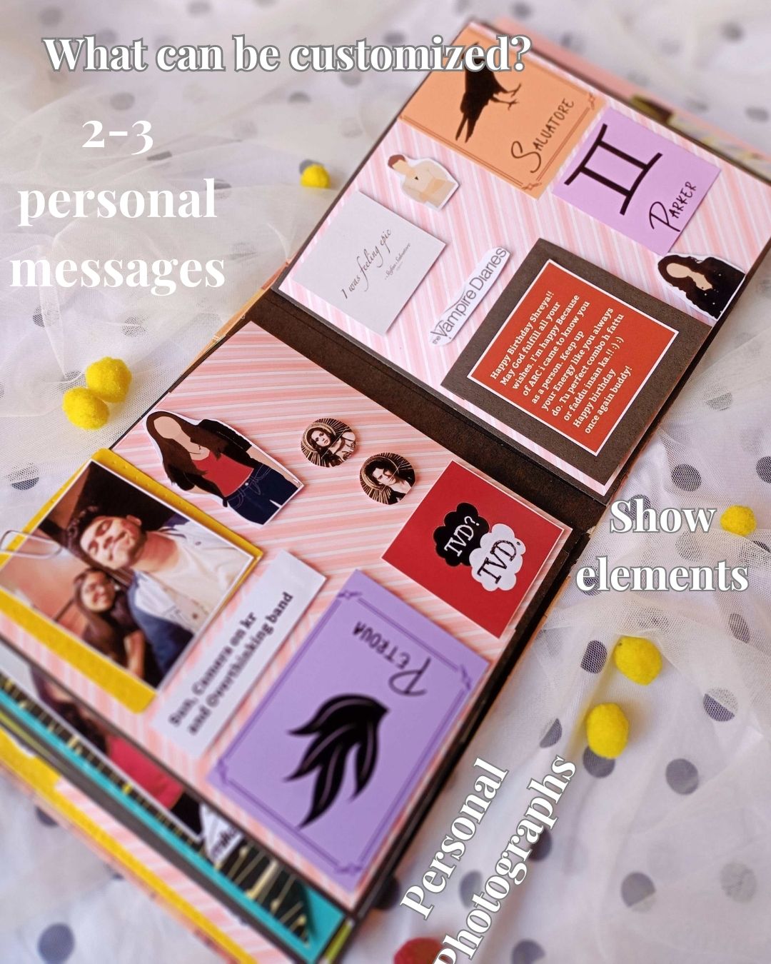 Vampire Diaries theme personalized scrapbook