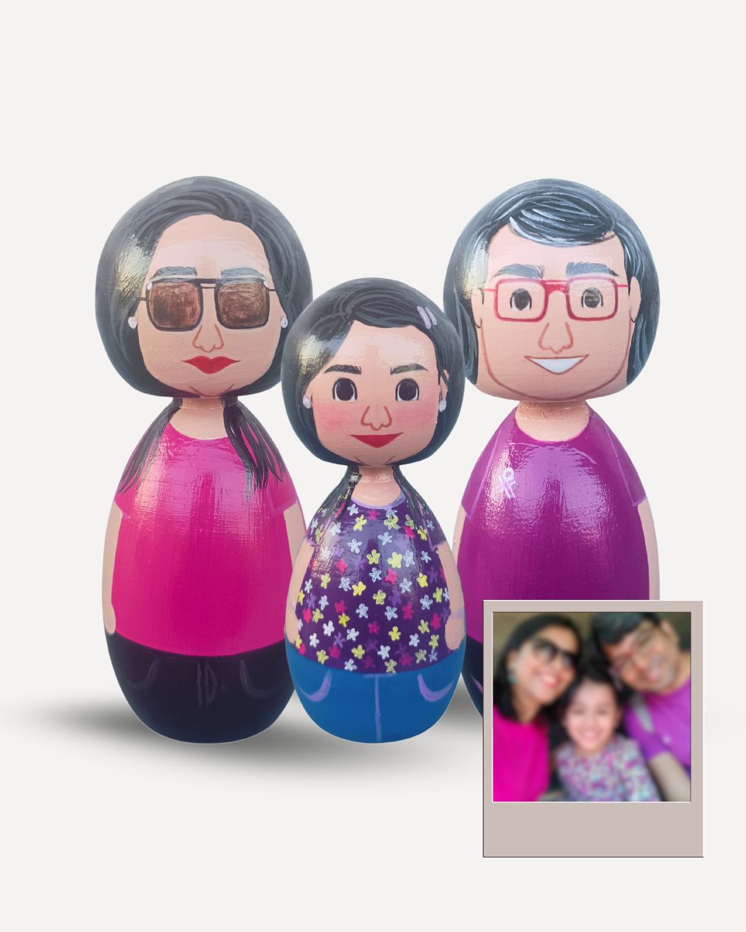 The Fam Set – Personalized Peg Dolls