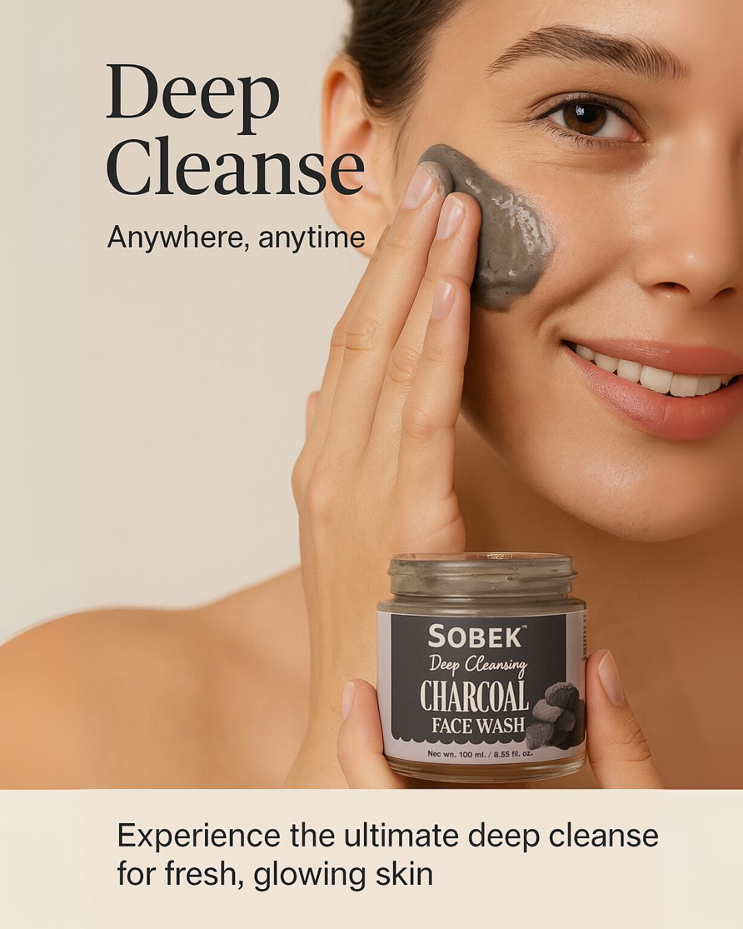 Activated Charcoal deep cleansing facewash 100 ML