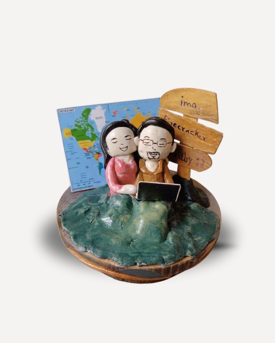 “Just Us Two” – Romantic Duo Miniature Frame