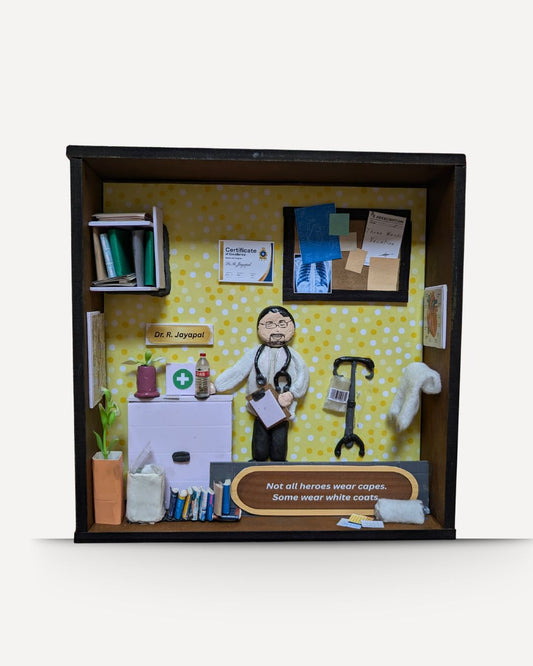Doctor’s Clinic Pebble Art – Personalised Doctor Gift
