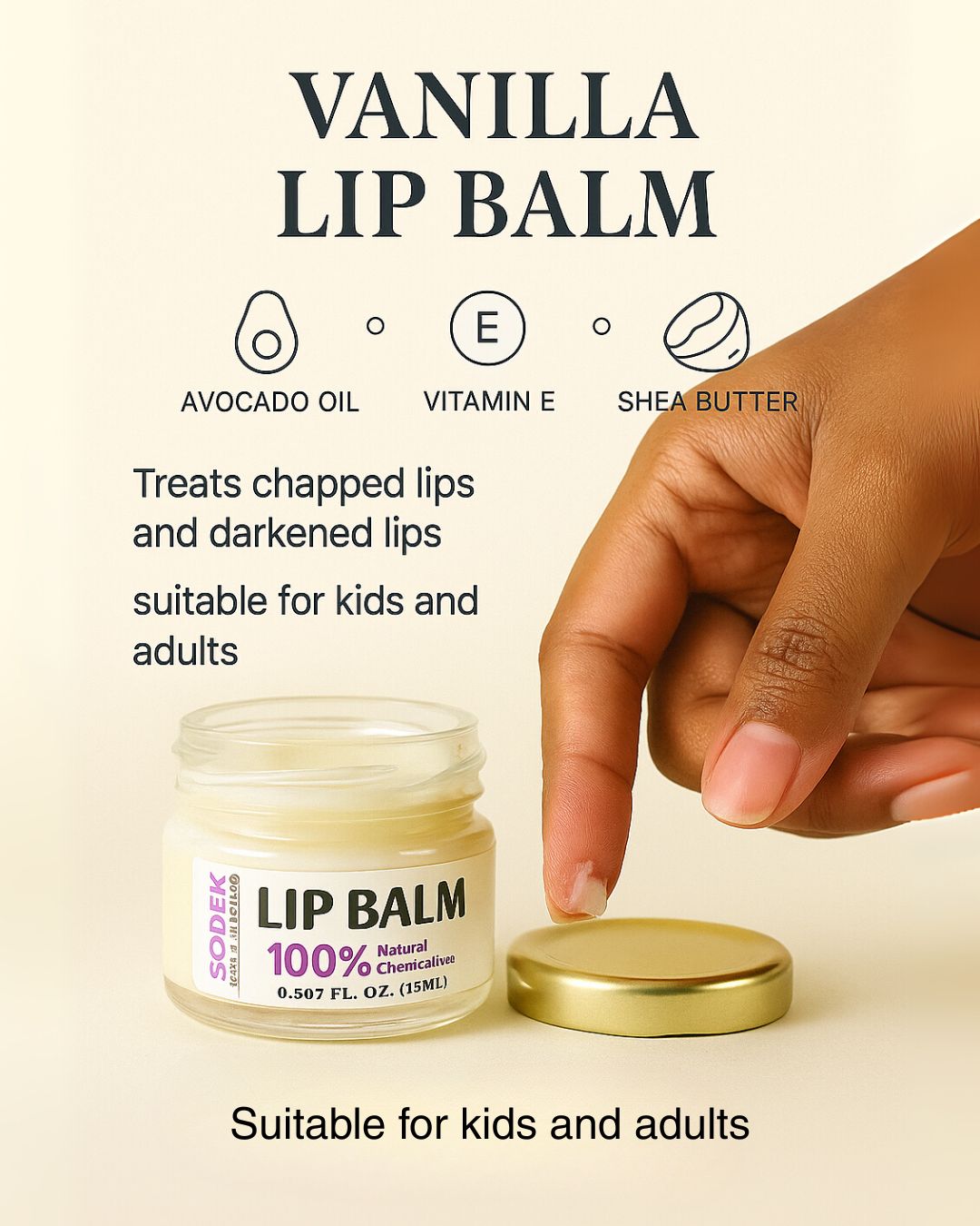 Vanilla Dream: Lip Balm butter 15g