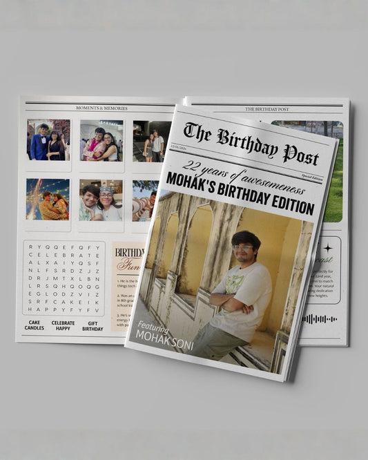 Custom Photos & Stories Newspaper
