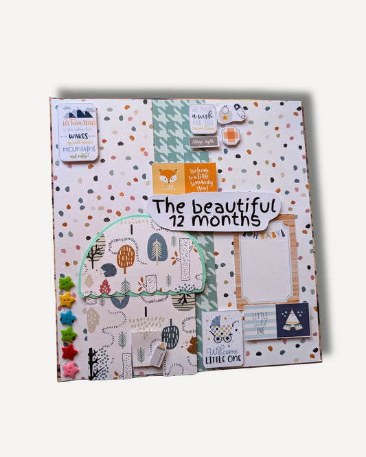 Personalized Baby Boho & Pastels scrapbook