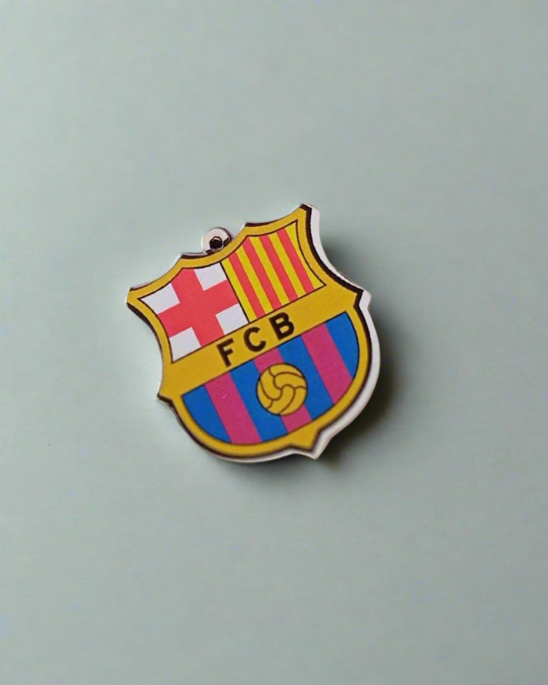 Barcelona Football Fan Keychain