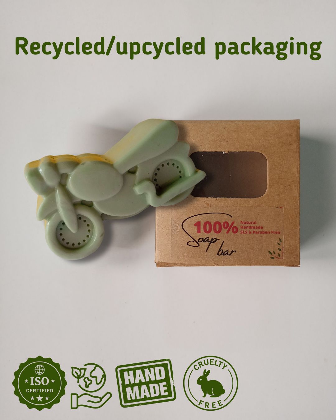 Kids' Bike Shaped Soap Bar (150g)