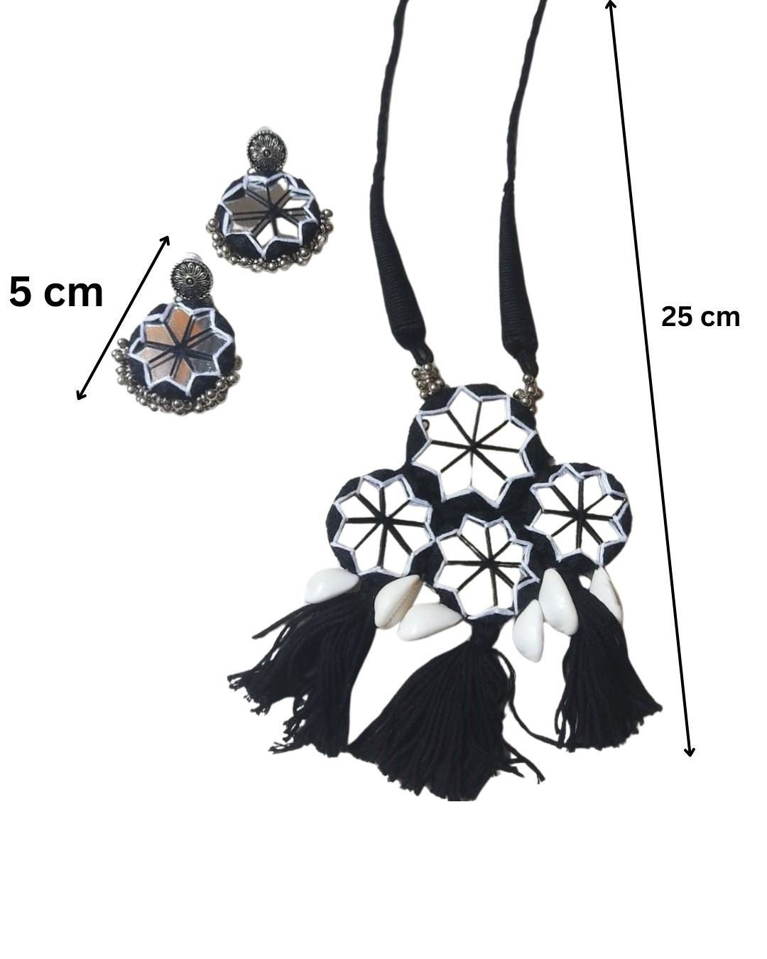 Black Shell Jewelry Set