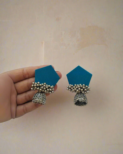 Blue Ghungroo Mini Jhumka