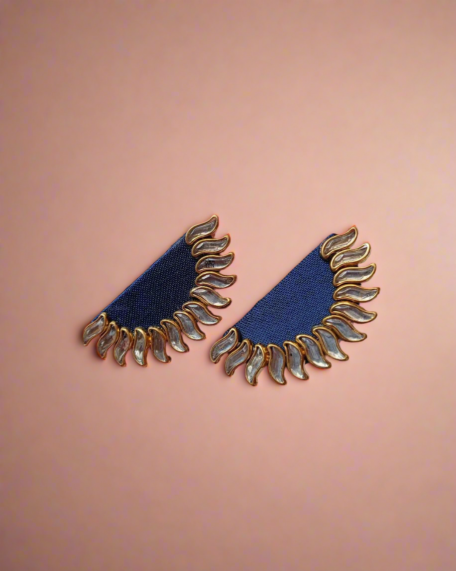 Blue Sunburst Studs