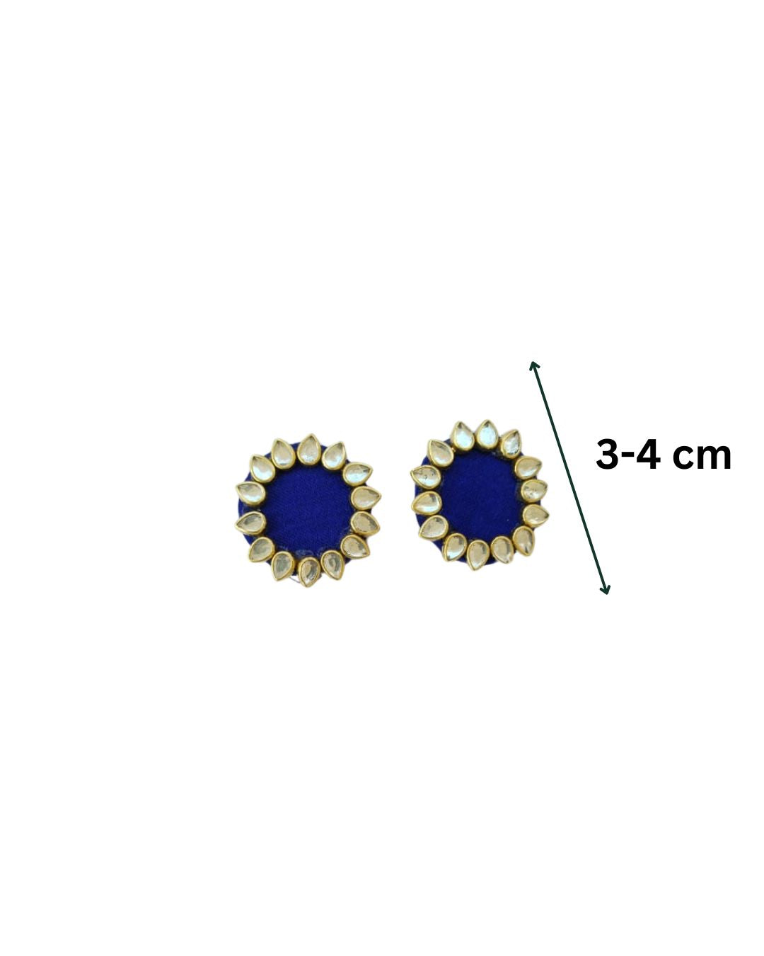 Kundan multicolor studs