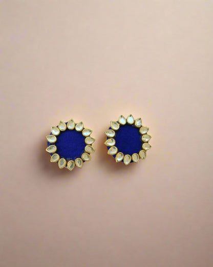 Kundan multicolor studs