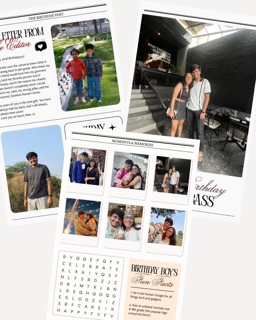 Custom Photos & Stories Newspaper