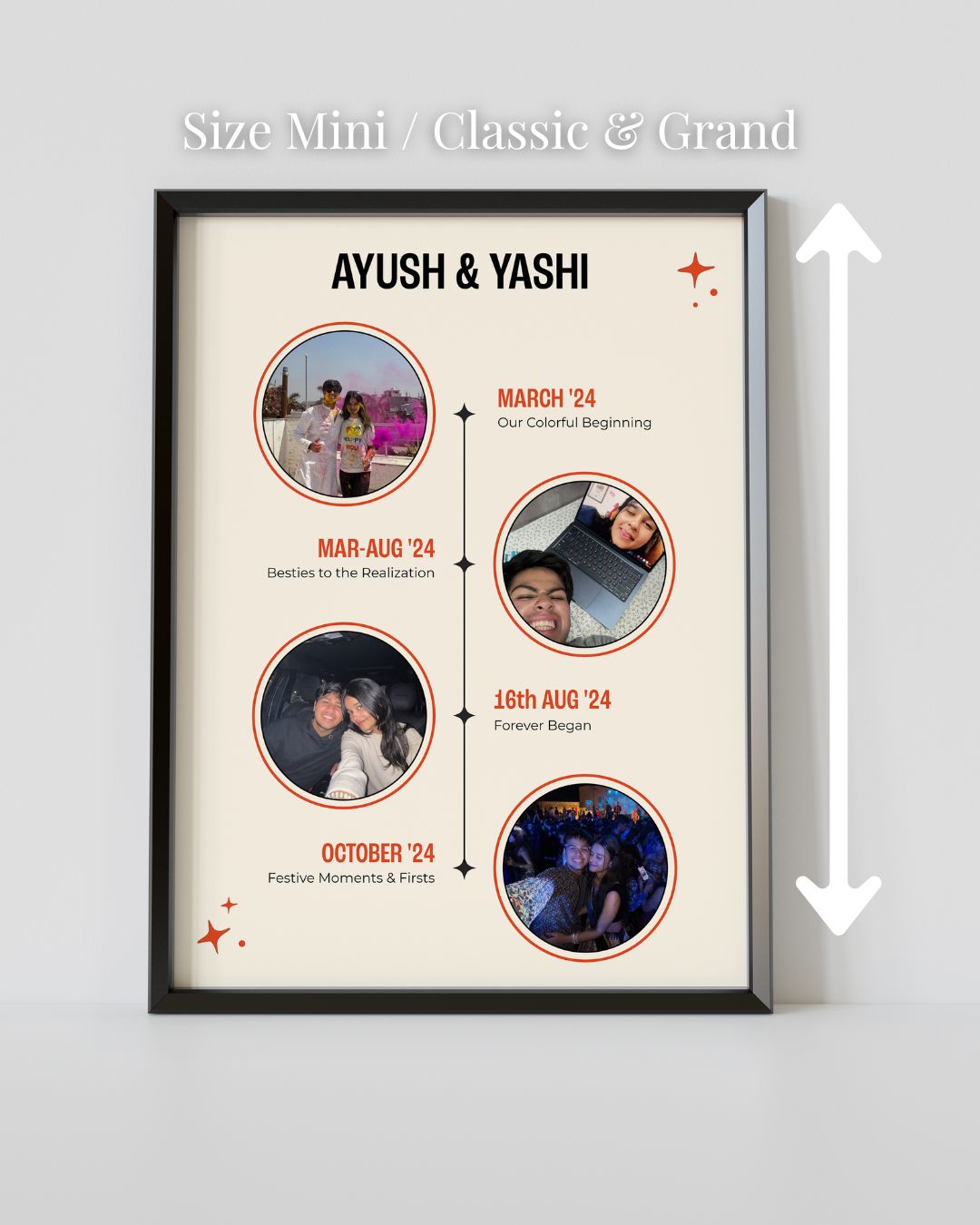 Personalized Timeline & Date Photo Frame