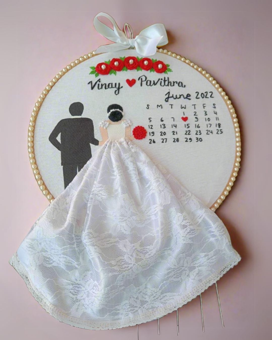 Catholic Wedding Hoop Art