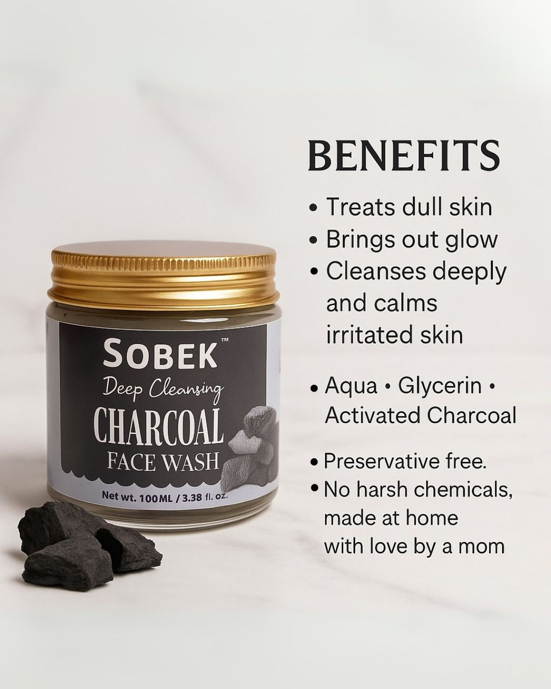Activated Charcoal deep cleansing facewash 100 ML