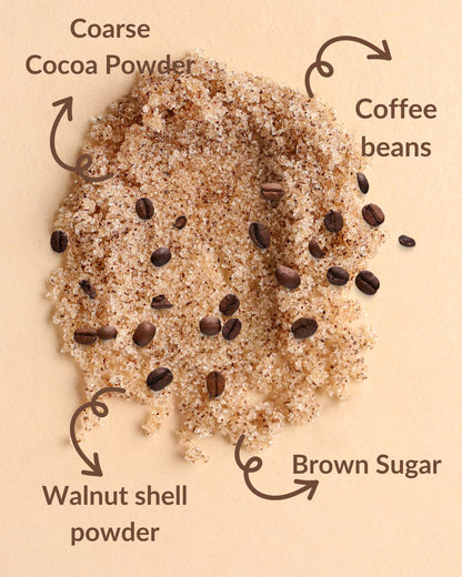लेकिन सबसे पहले, कॉफ़ी फेस और बॉडी स्क्रब | एक्सफोलिएट, मुहांसे और टैन | पैराबेन और एसएलएस मुक्त