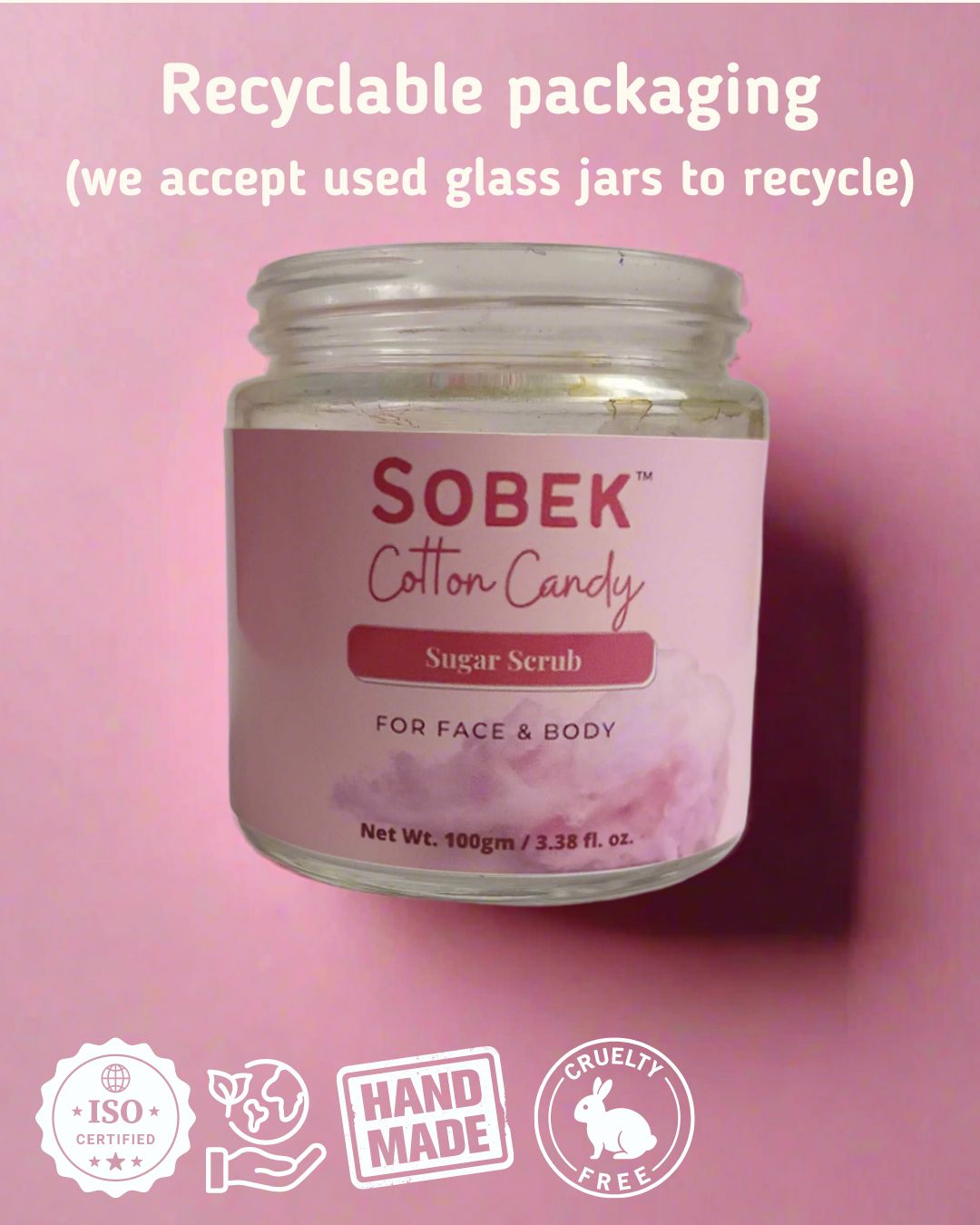 Cotton candy Sugar Face Body scrub