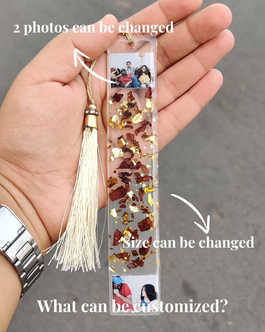 Custom Floral Bookmarks Resin