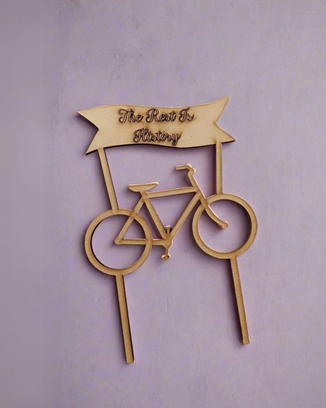 Cute Bicycle Cake Topper