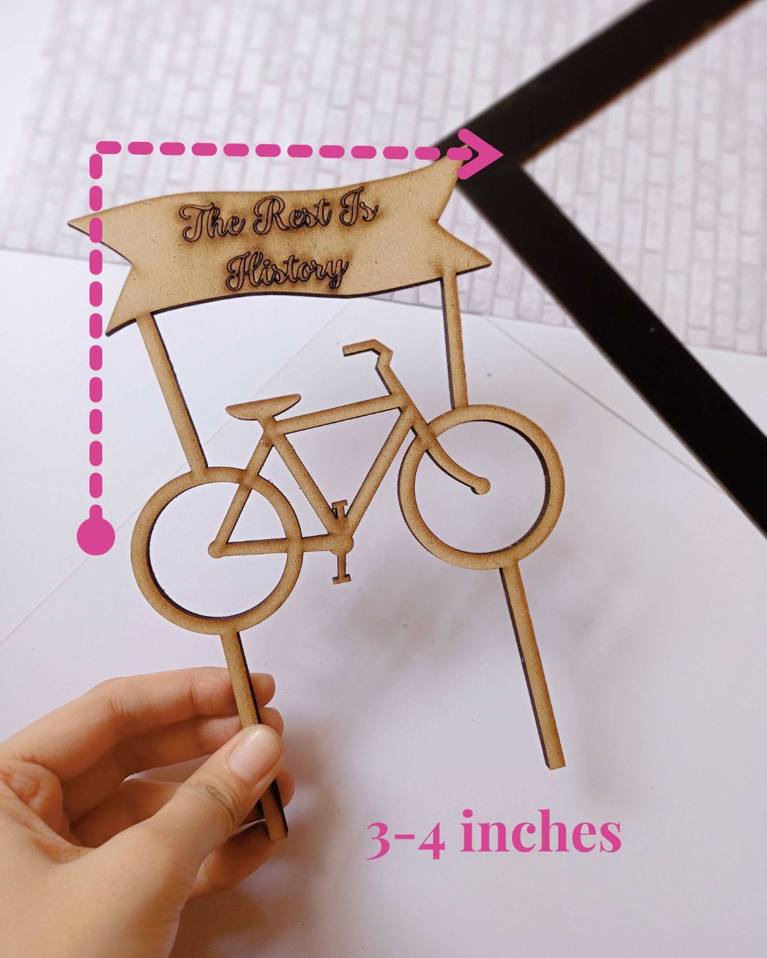 Cute Bicycle Cake Topper