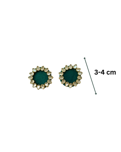 Kundan multicolor studs