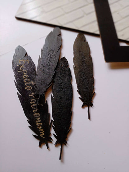 Feather wooden Harry Potter Bookmarks