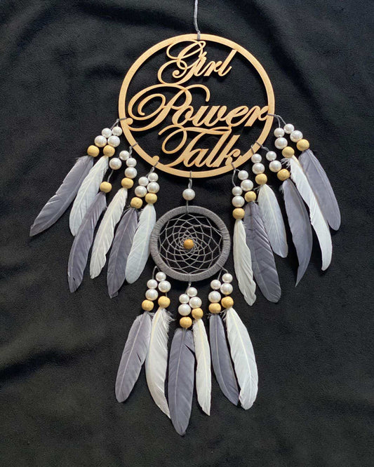 Custom made feathers name dreamcatcher