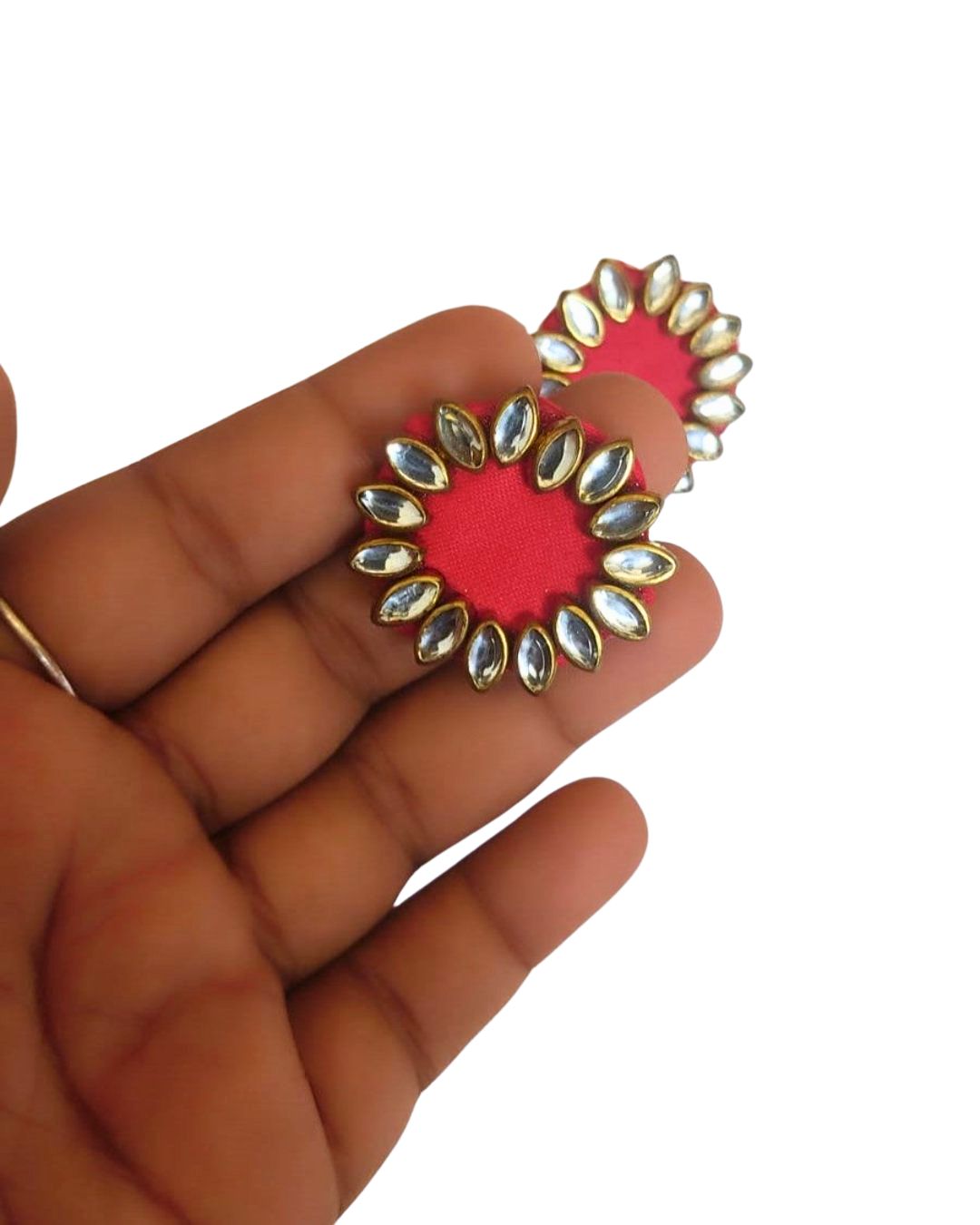 Kundan mini studs earrings