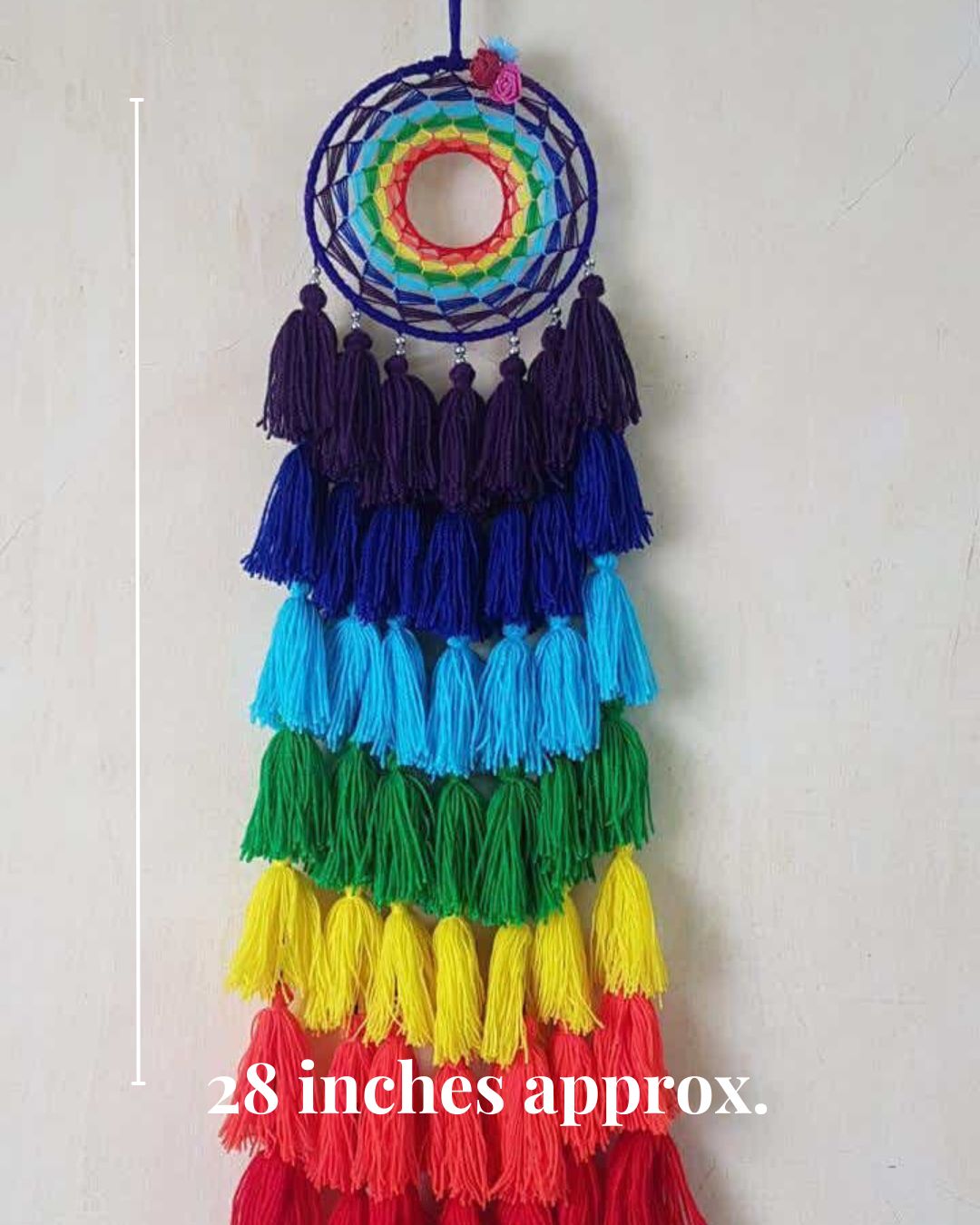 Multicolor Floral Tassel Dreamcatcher